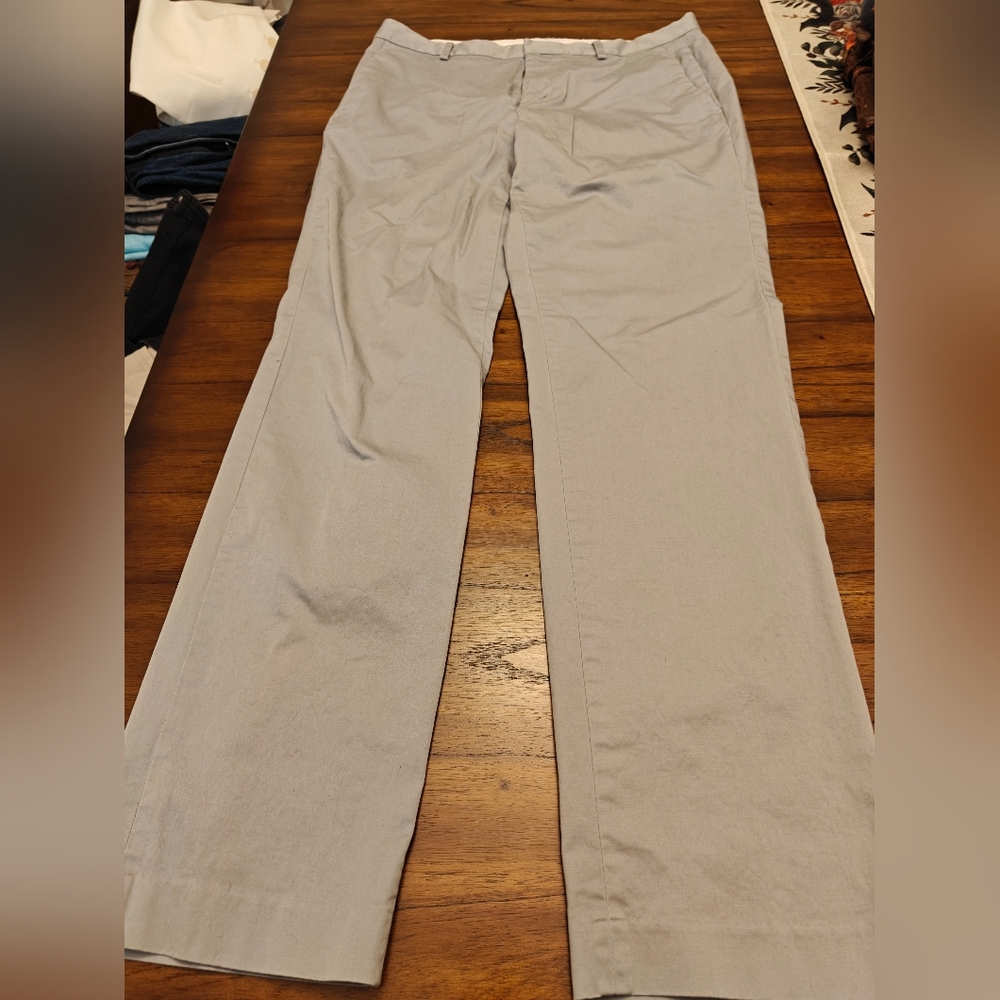 Calvin Klein Light Gray/Silver Slacks/Chinos